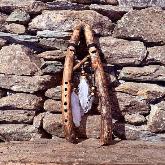 B-Locrian Mode Drone Forest Flute 432Hz Teak Wood