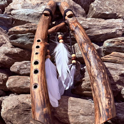 B-Locrian Mode Drone Forest Flute 432Hz Teak Wood