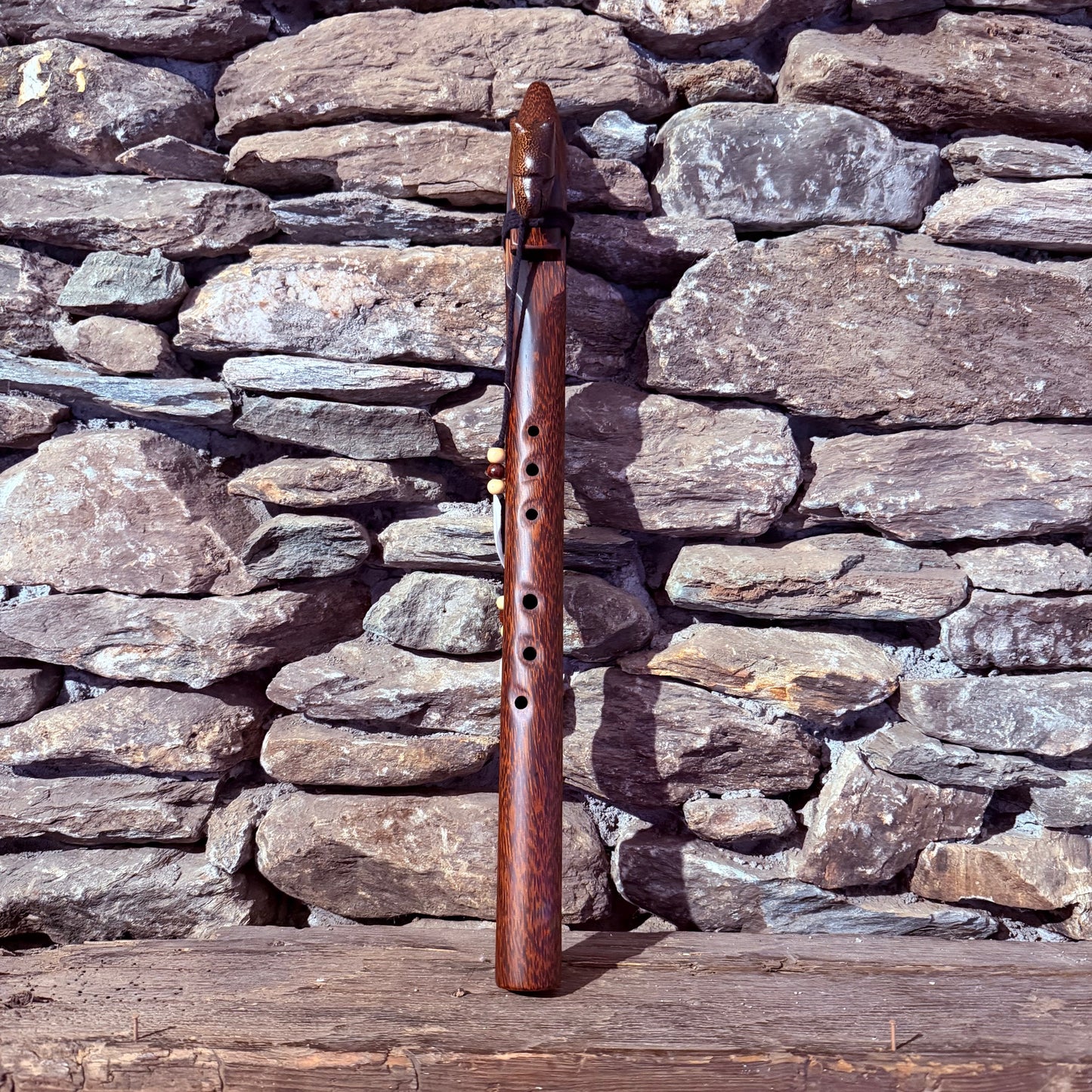 E-Pentatonic Flute 432 Hz Liwung Tiger Wood