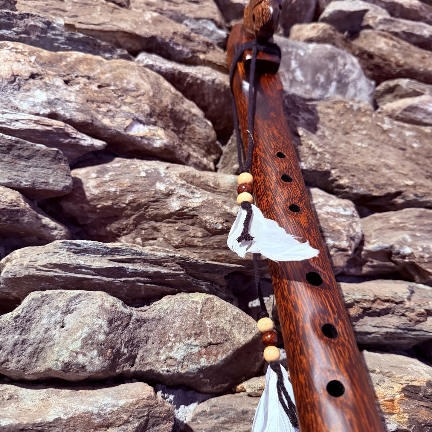 E-Pentatonic Flute 432 Hz Liwung Tiger Wood