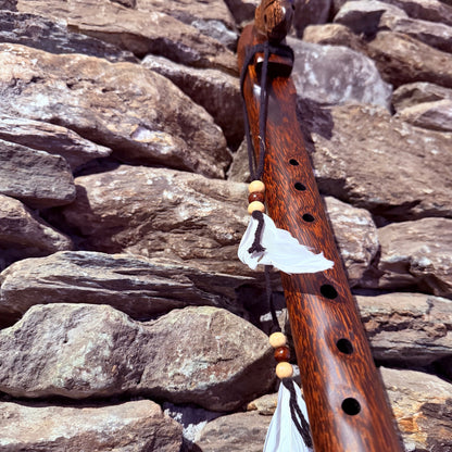 E-Pentatonic Flute 432 Hz Liwung Tiger Wood