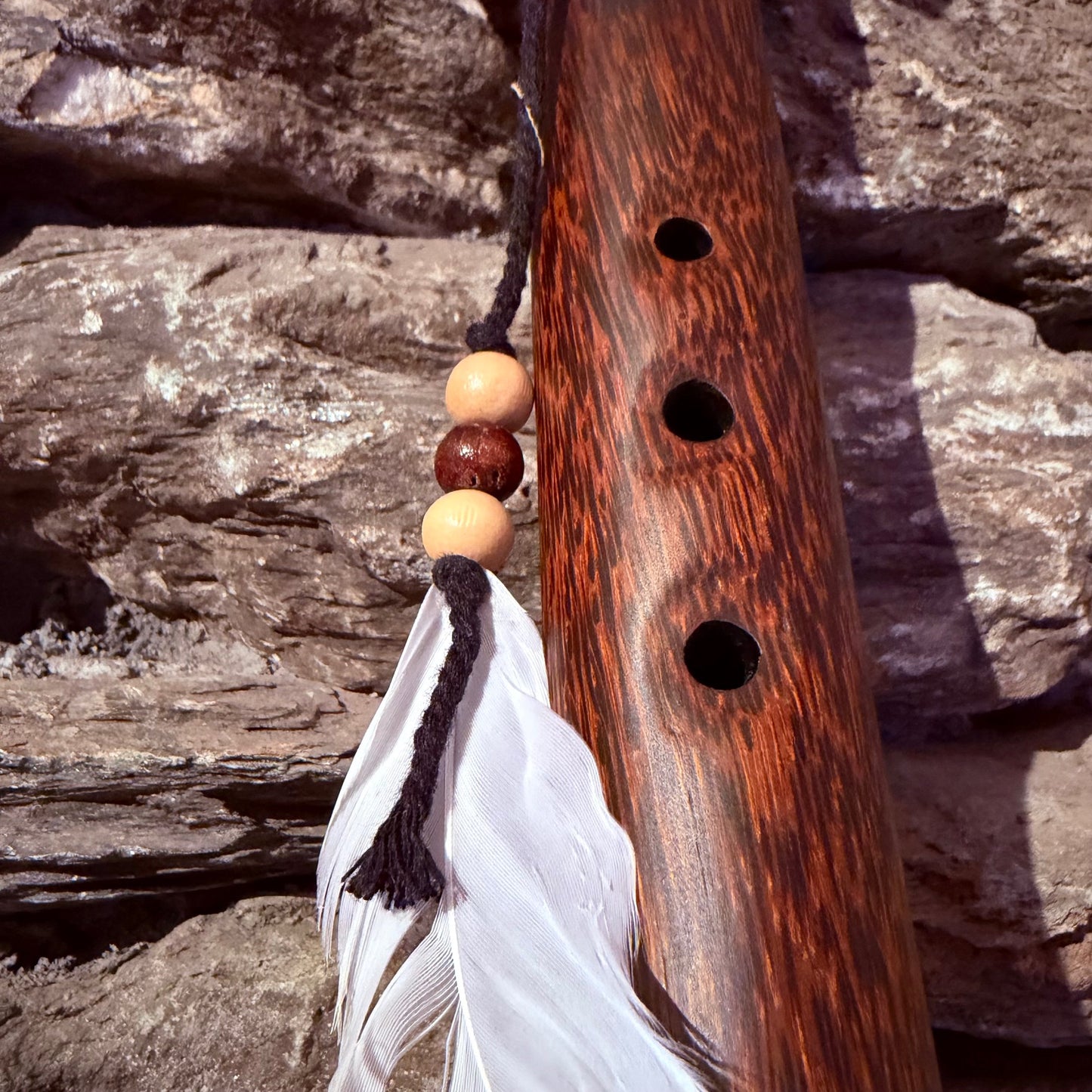 E-Pentatonic Flute 432 Hz Liwung Tiger Wood