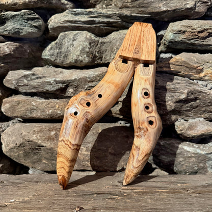 AE Mayan Double Harmony Forest Flute 432Hz Teak 10.5"