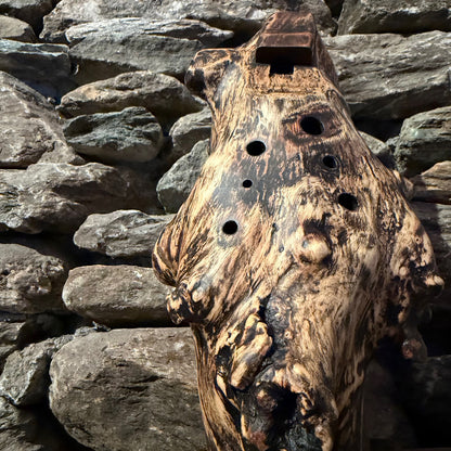 Bb-Aeolian Teak Root Ocarina 432Hz 11"