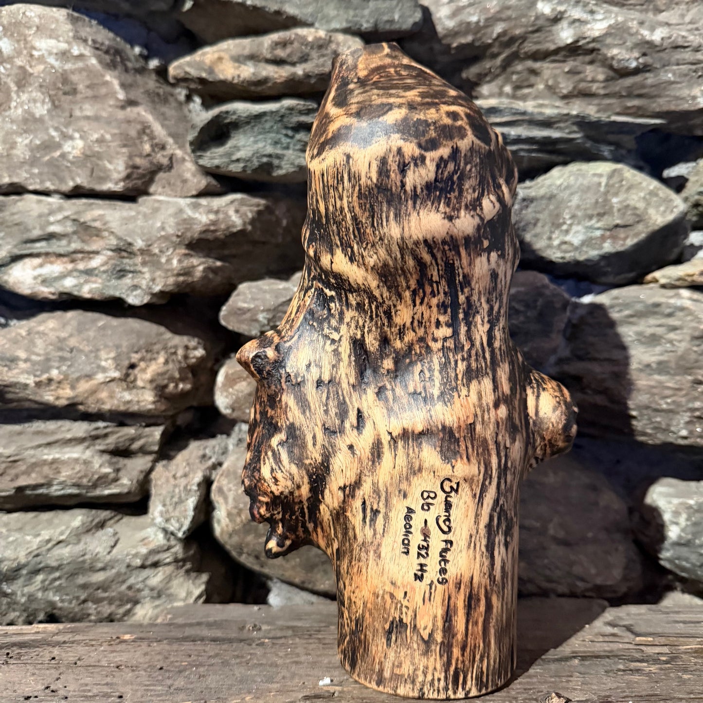 Bb-Aeolian Teak Root Ocarina 432Hz 11"