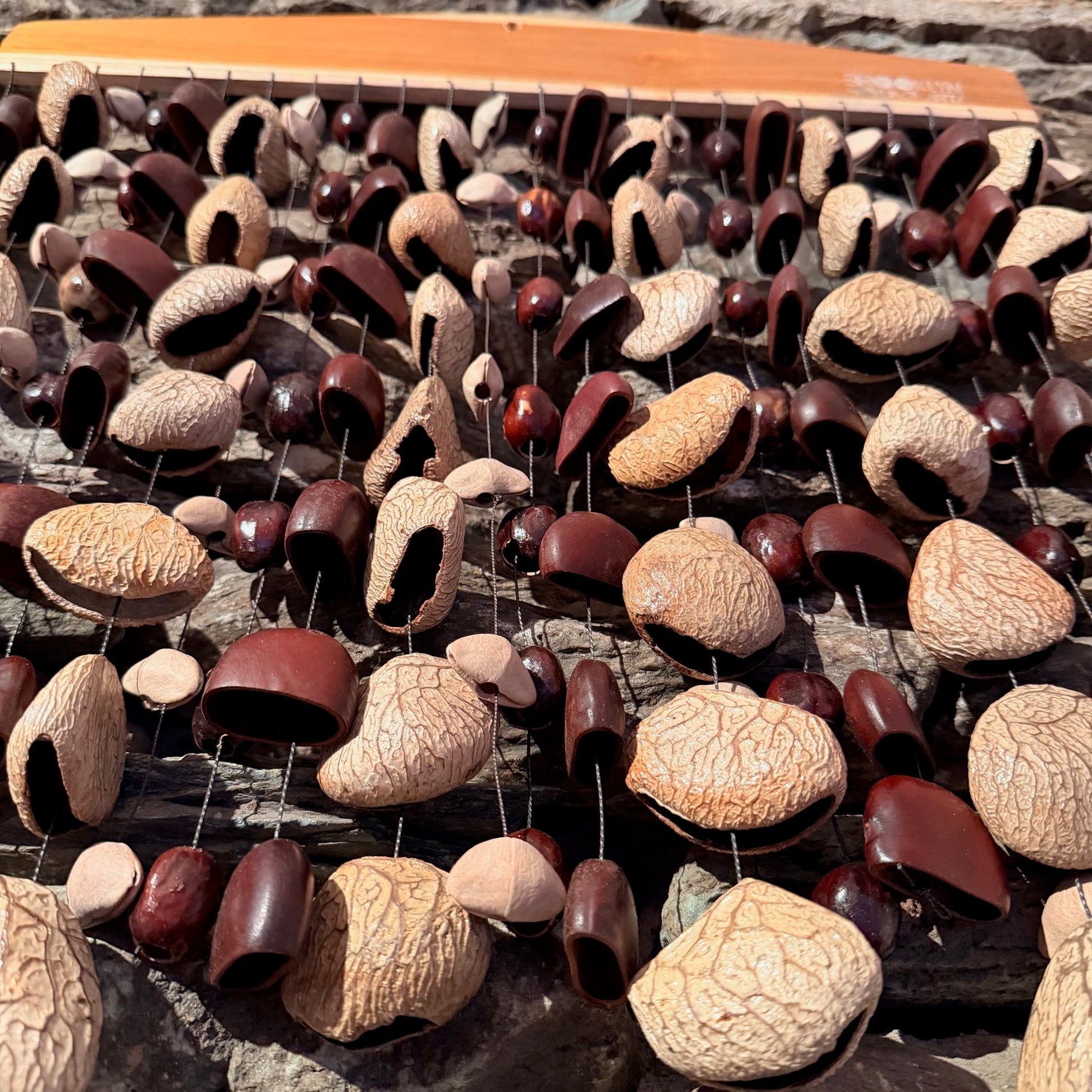 Large Frame Mixed Seed Rattle with Pangi, Kenari, Bendo, and Pala