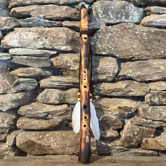 Experimental F# Prometheus Scale Teak Wood 22" Forest Flute 432Hz