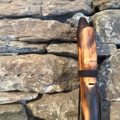 Experimental F# Prometheus Scale Teak Wood 22" Forest Flute 432Hz