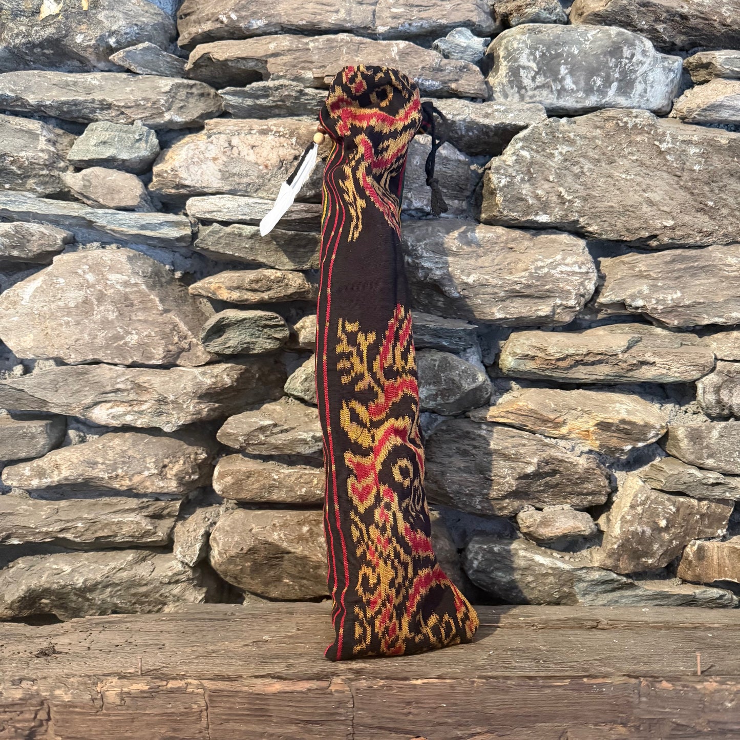 B-Akebono Japanese Minor Scale Teak Wood 18.5" Forest Flute 432Hz