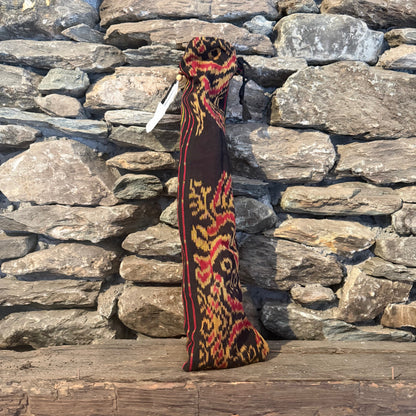 B-Akebono Japanese Minor Scale Teak Wood 18.5" Forest Flute 432Hz