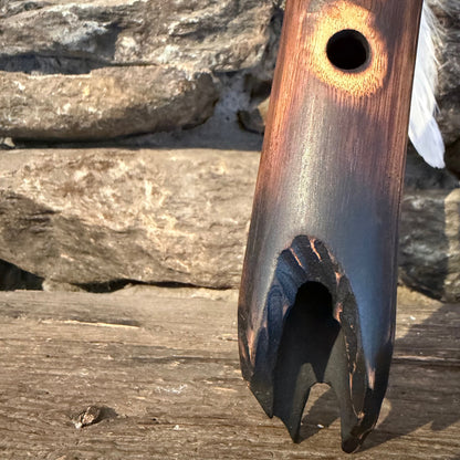 A-Akebono Japanese Minor Scale Teak Wood 20" Forest Flute 432Hz