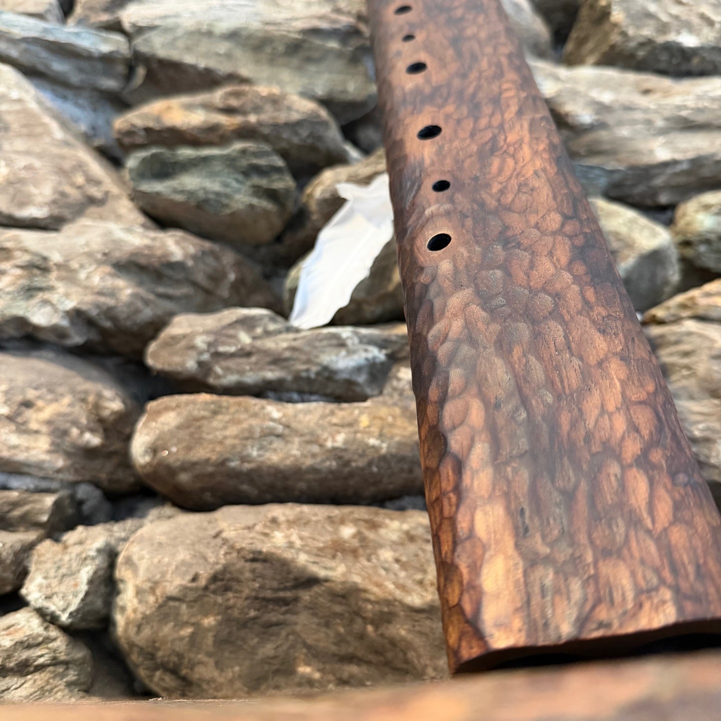 F-Aeolian Drone Flute 432Hz Teak Wood 22"