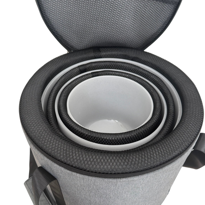 D-F-A Frosted Singing Bowl Triad Set with Bag