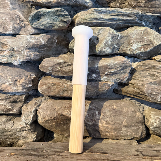 Silicon & Wood Wand For Crystal Singing Bowls