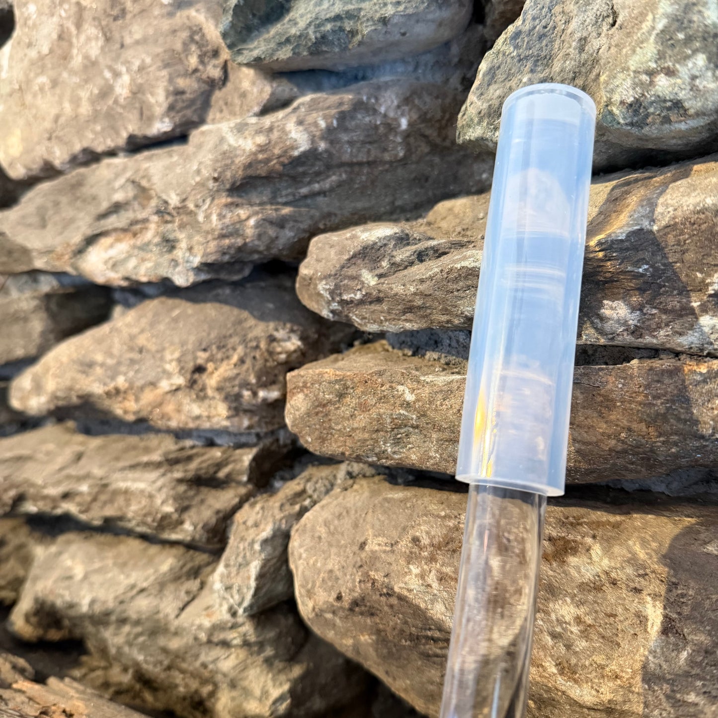 Half Coated Clear Silicon Wand For Crystal Singing Bowls