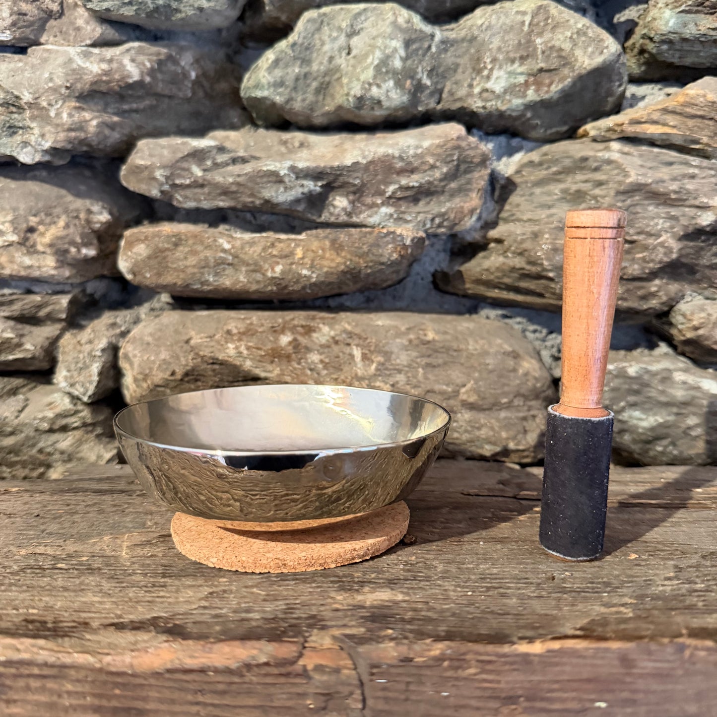 Martin Bläse Planetary Singing Bowl Synodic Moon 421 Hz in Nickel Silver