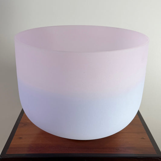 12" Amethyst/Rose Quartz Dual Gem Singing C4 432Hz