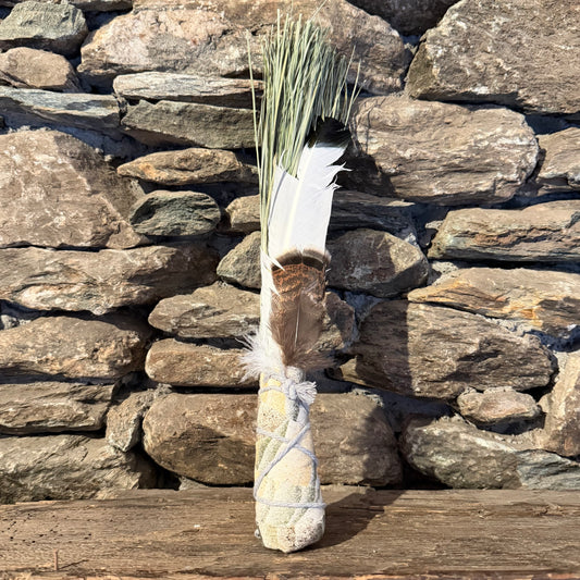 Beargrass Chakapa 18" Multi-Colored Fabric with Light Grey Cord