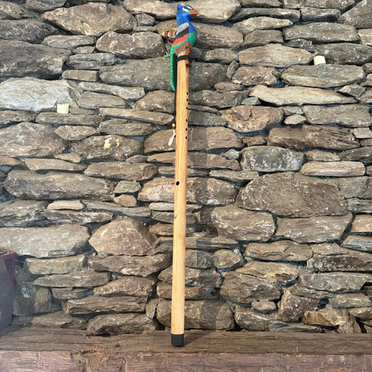 Peacock Walking Stick Flute G-Minor 432Hz 42"