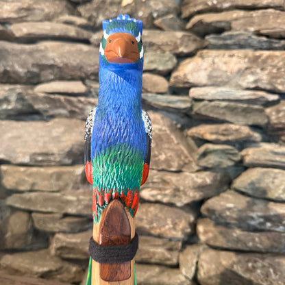 Peacock Walking Stick Flute G-Minor 432Hz 42"