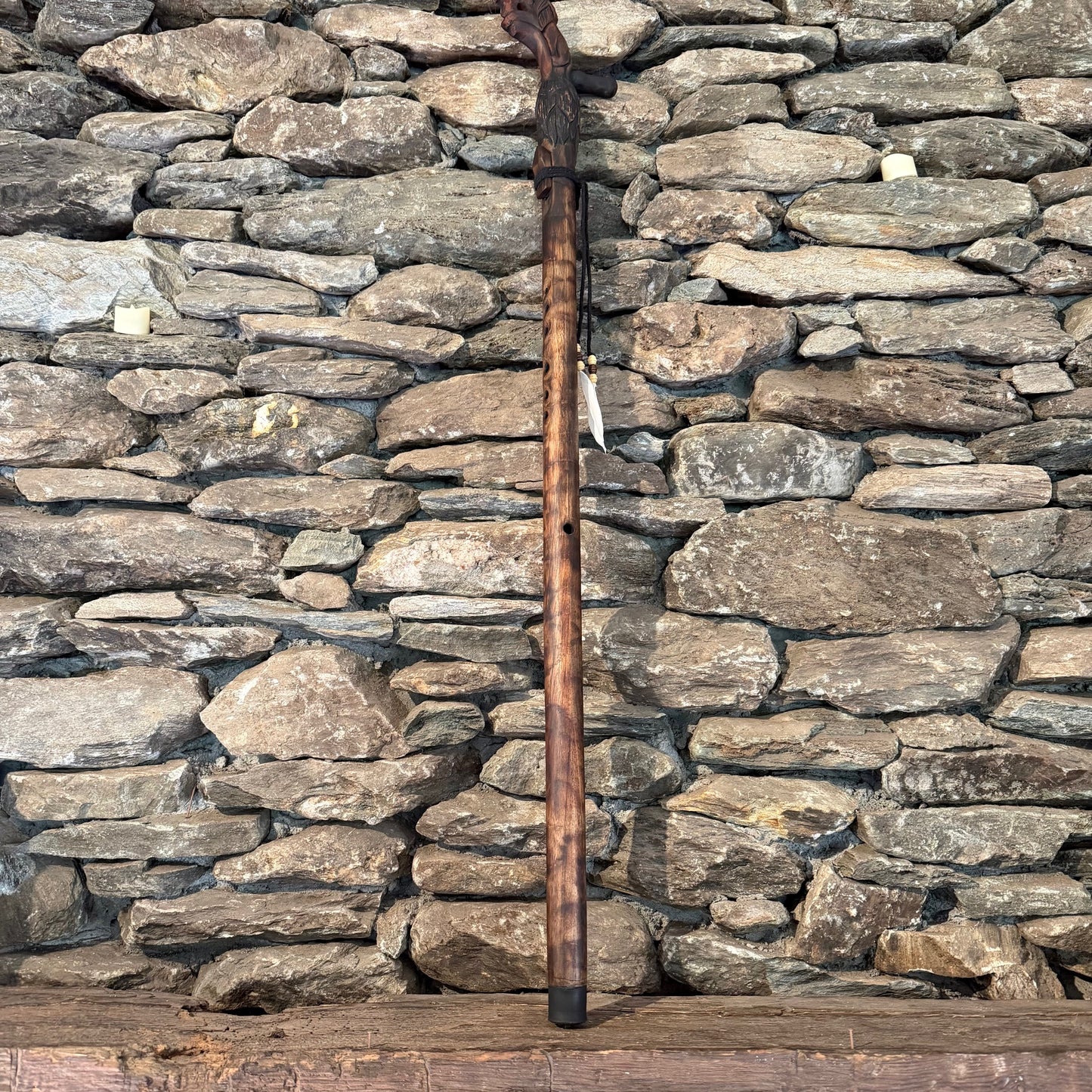 Lion Walking Stick Flute E-Minor 528Hz 43"