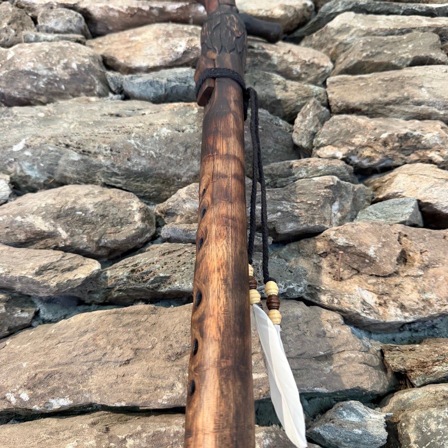 Lion Walking Stick Flute E-Minor 528Hz 43"