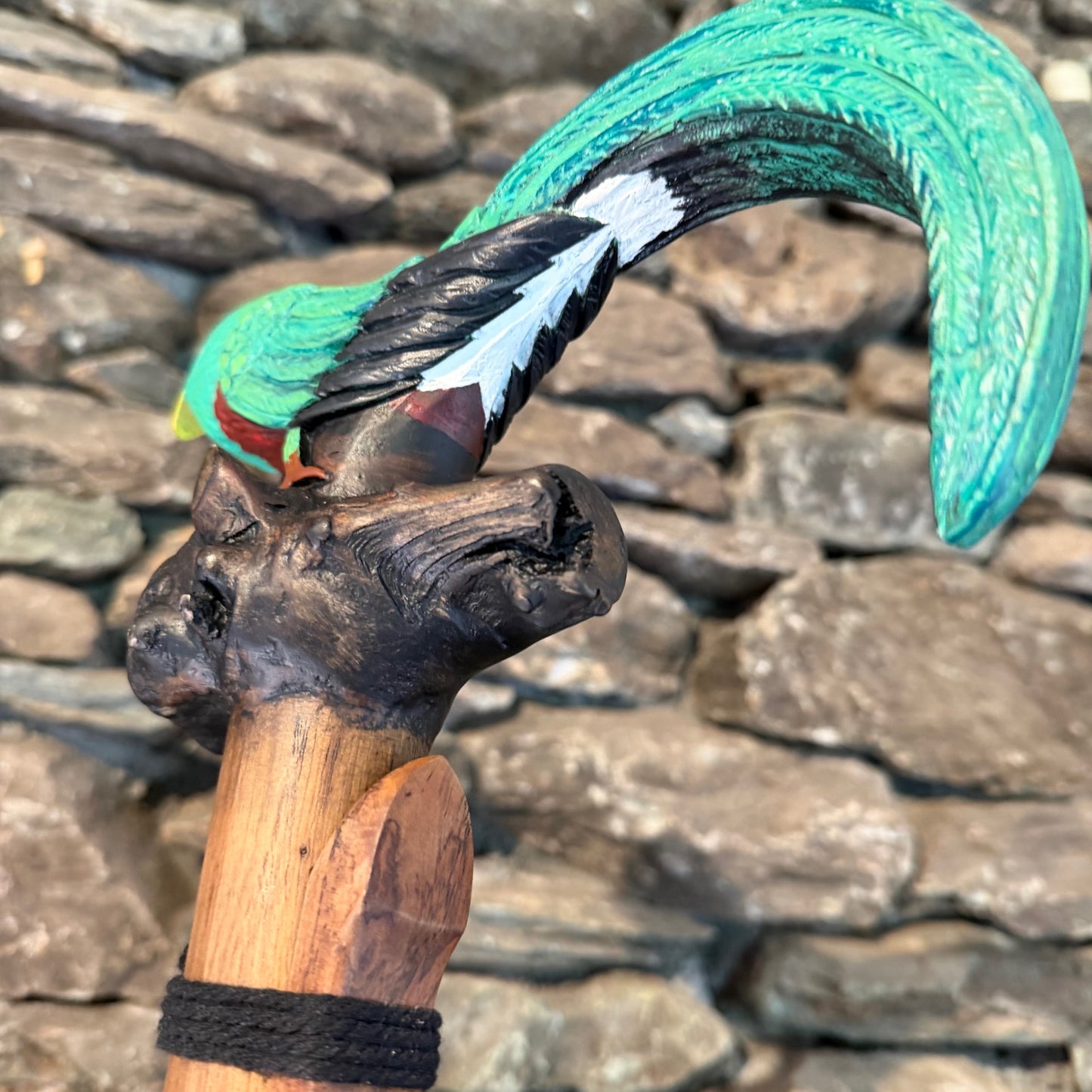 Quetzal Walking Stick Flute F-Minor 432Hz 41"