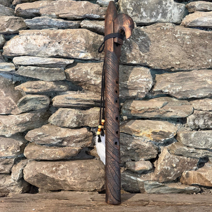 Eagle Carved Flute F Minor Pent 440Hz 22"