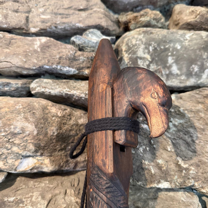 Eagle Carved Flute F Minor Pent 440Hz 22"