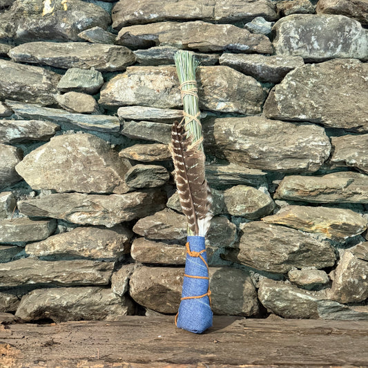 Beargrass Chakapa 19" Blue Canvas with Tan Cord
