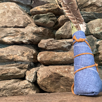 Beargrass Chakapa 19" Blue Canvas with Tan Cord