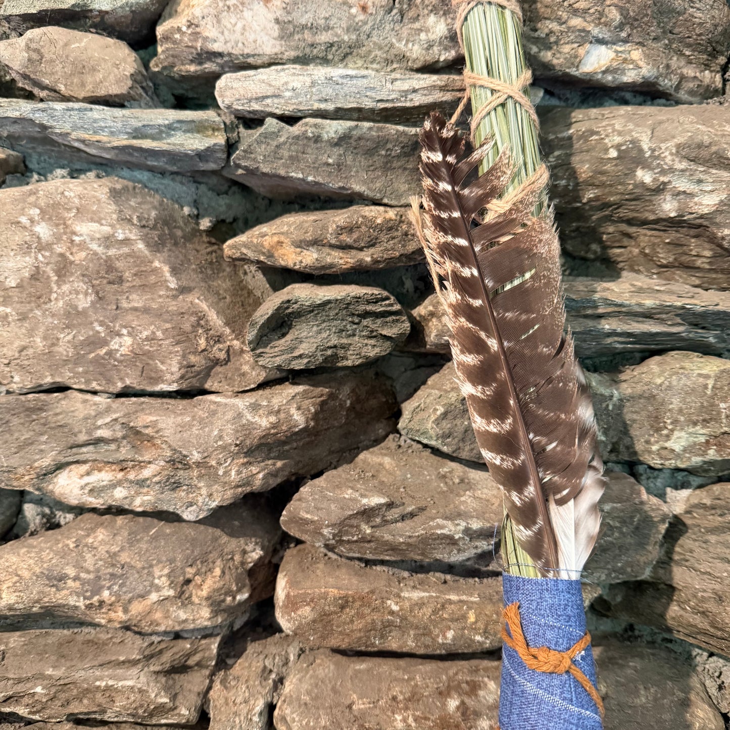 Beargrass Chakapa 19" Blue Canvas with Tan Cord