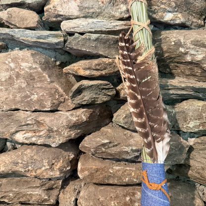 Beargrass Chakapa 19" Blue Canvas with Tan Cord