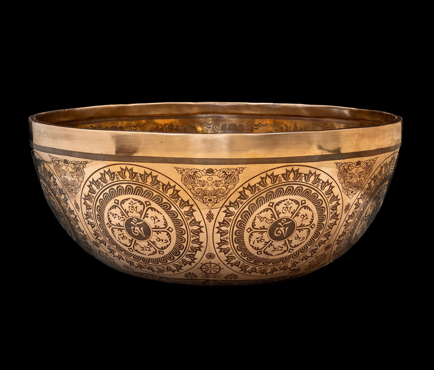 New Etched Jambati Medicine Buddha Singing Bowl A2 108Hz 11" N16210