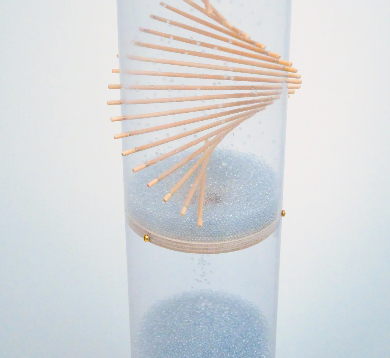 Extra Large Spiral Sounds® Rainstick 49"- Crystaline Beads - Loudest Bead