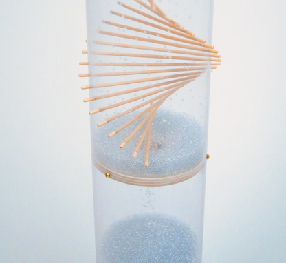 Extra Large Spiral Sounds® Rainstick 49"- Crystaline Beads - Loudest Bead