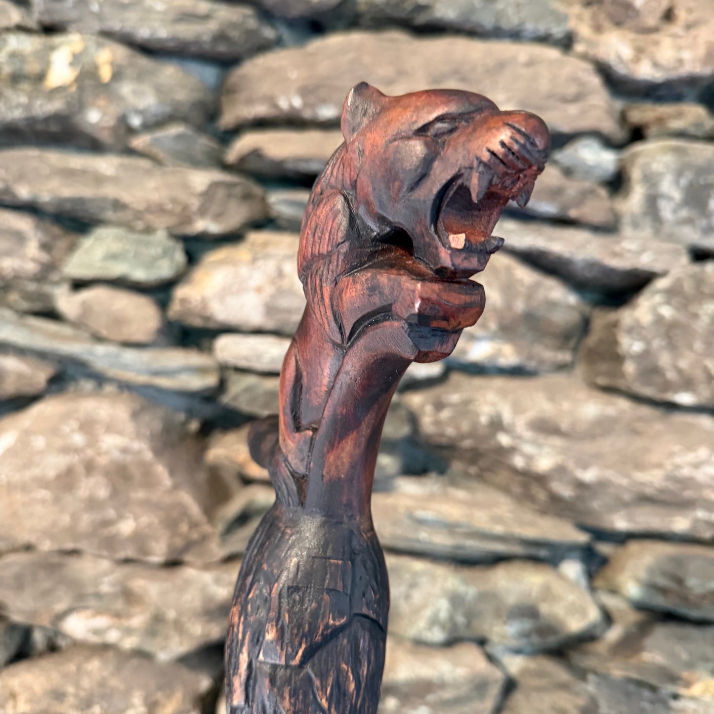 Lion Walking Stick Flute E-Minor 528Hz 43"