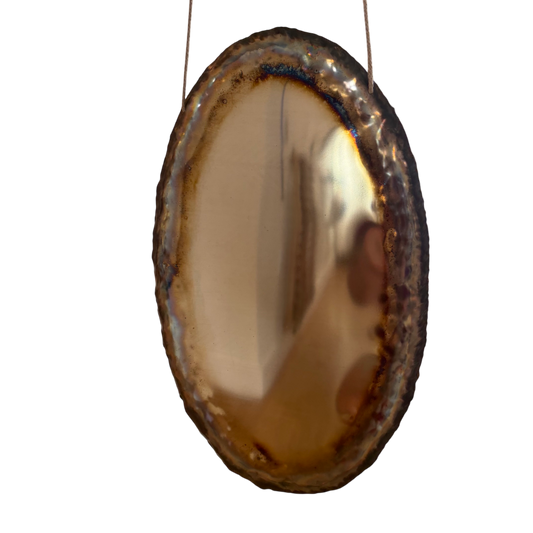 Hathor Mirror Gong #001 19" x 12"