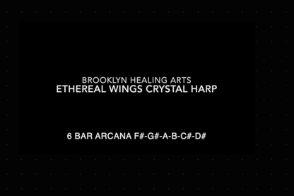 Ethereal Wings 6 Note Arcana Crystal Harp ~ FiS IN STOCK