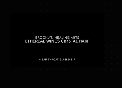 Ethereal Wings 6 Note Throat Crystal Harp ~ C