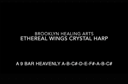 Ethereal Wings 9 Note Crystal Harp Heavenly Sun ~ A