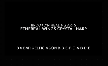 Ethereal Wings 9 Note Crystal Harp Celtic Moon ~ B