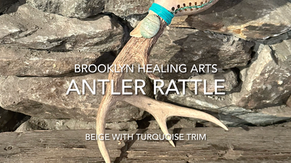 "With Wings of Iron" Antler Rattle 13"