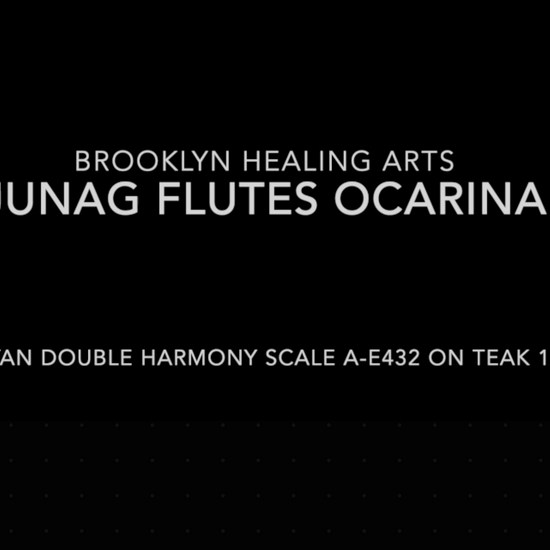 Juang Flutes A-E Mayan Scale Double Harmony Ocarina 432Hz 12"