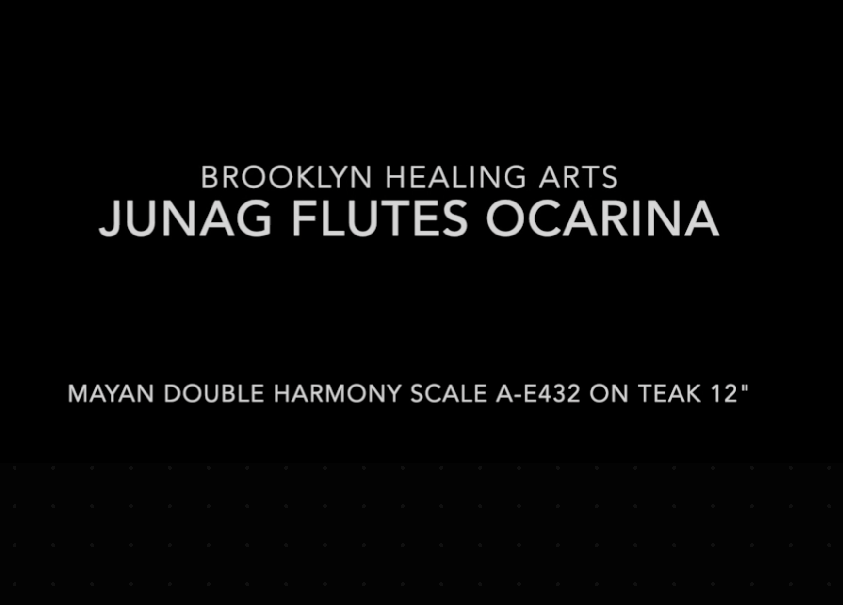 Juang Flutes A-E Mayan Scale Double Harmony Ocarina 432Hz 12"