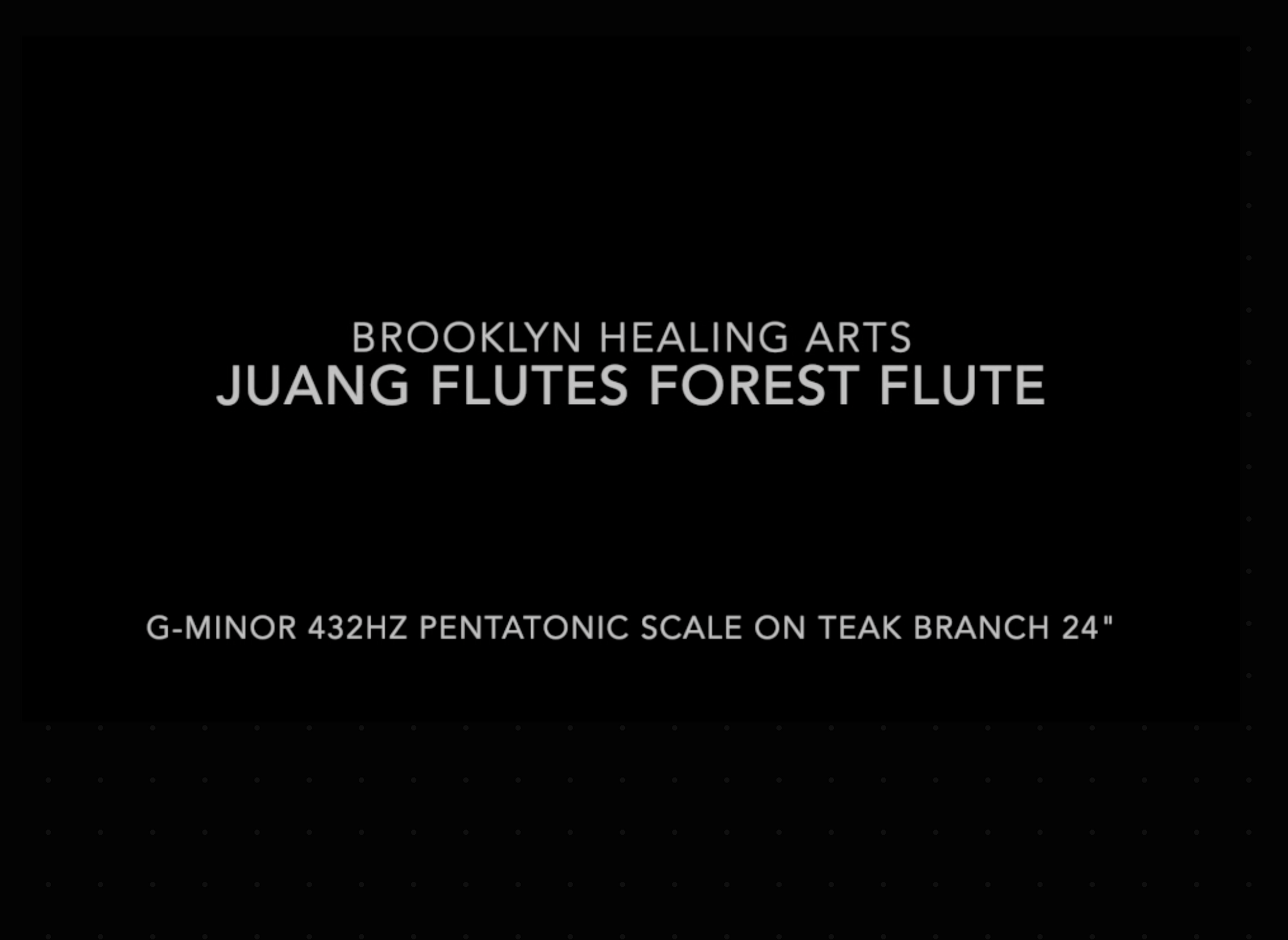 Juang Flutes G-Minor Pentatonic Forest Flute Teak Branch 432Hz 24"