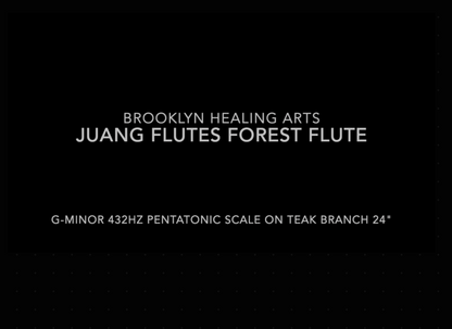Juang Flutes G-Minor Pentatonic Forest Flute Teak Branch 432Hz 24"