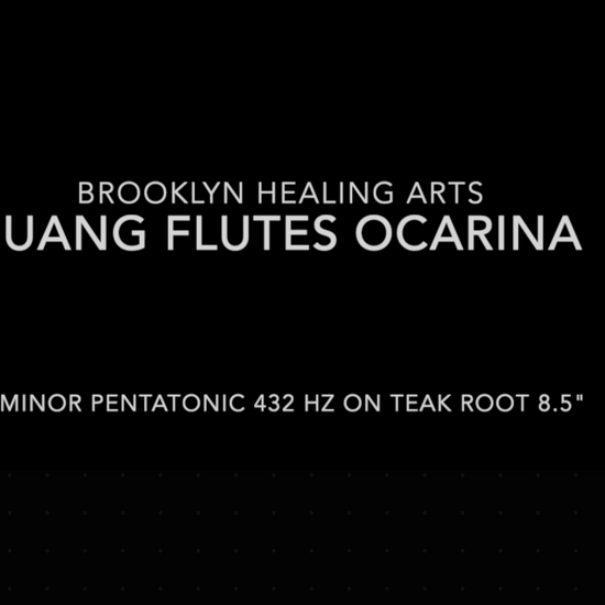 Juang Flutes B-Minor Pentatonic 432Hz Teak Root Ocarina 8.5"