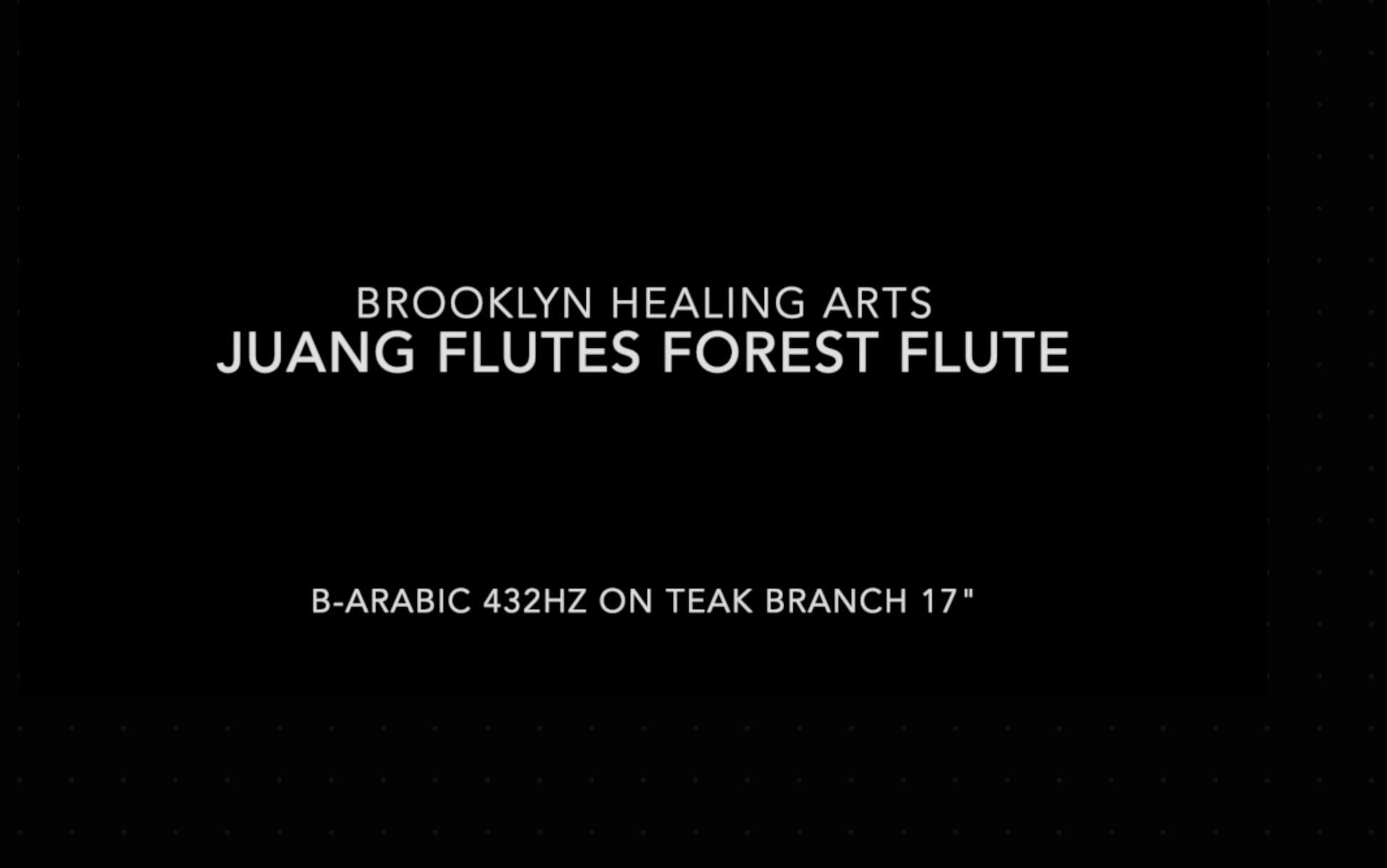 Juang Flutes B-Minor Arabic Scale Forest Flute Teak Branch 432Hz 17"