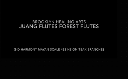 G-D Mayan Scale Double Harmony Forest Flute 432Hz 22"